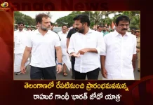 Congress Leader Rahul Gandhi-Led Bharat Jodo Yatra to Resume in Telangana From Tomorrow, Rahul Gandhi Bharat Jodo Yatra Resumes Telangana , TPCC Preparations are in Full Swing, Congress Leaders Welcomes Bharat Jodo Yatra, Mango News, Mango News Telugu, Rahul Gandhi Launches Congress Bharat Jodo Yatra, Rahul Gandhi Bharat Jodo Yatra, Rahul Gandhi Congress Bharat Jodo Yatra, Rahul Gandhi , Rajiv Gandhi, Priyanka Gandhi, Sonia Gandhi, Rahul Gandhi Latest News And Updates, Telangana Bharat Jodo Yatra