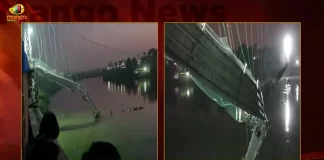 Gujarat Morbi Suspension Bridge Collapse Incident: 132 People Lost Lives Several Injured, Gujarat Morbi Suspension Bridge, Morbi Bridge, Morbi Bridge Collapsed, Mango News,Mango News Telugu, Morbi Suspension Bridge Collapsed, Gujarat Morbi Bridge, Gujarat Morbi Bridge Collapsed, Gujarat Bridge, Gujarat Latest News And Updates, Morbi Bridge, Gujarat Morbi Bridge News And Live Updates, Morbi Suspension Bridge News And updates