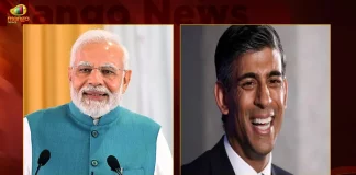 PM Modi Congratulated Rishi Sunak for Becoming the Next Prime Minister of the United Kingdom, PM Modi Congratulated Rishi Sunak, Prime Minister of the United Kingdom, First Indian-Origin Prime Minister Rishi Sunak, UK Prime Minister Rishi Sunak, Mango News,Mango News Telugu, Rishi Sunak Latest News And Updates, Rishi Sunak UK PM, UK PM Rishi Sunak, Indian Origin UK PM Rishi Sunak, Rishi Sunak New Prime Minister, Member of Parliament of the United Kingdom, Rishi Sunak Bristish Politician, New UK PM Rishi Sunak, UK Political Crisis LIVE Updates