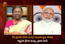 President Murmu and PM Modi Extends Wishes To Citizens on The Occasion of Dussehra Festival, President Murmu Extends Wishes of Dussehra Festival , PM Modi Wishes Citizens on Dussehra Festival, Dussehra Festival Celebrations, Mango News, Mango News Telugu, Indian President Draupadi Murmu, Indian PM Narendra Modi, President Draupadi Murmu, PM Narendra Modi, Dussehra Festival Celebrtions, Dussehra Festival News And Live Updates, Dussehra Celebrtions