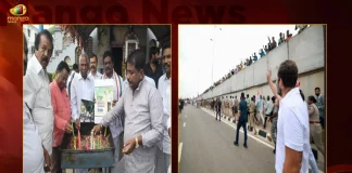 Rahul Gandhi's Bharat Jodo Yatra Enters AP Today PCC Chief Sailajanath and Other Congress Leaders Grand Welcomes, Rahul Gandhi's Bharat Jodo Yatra Enters AP, PCC Chief Sailajanath Welcomes Rahul Gandhi, Congress Leaders Welcomes Bharat Jodo Yatra, Mango News, Mango News Telugu, Rahul Gandhi Launches Congress Bharat Jodo Yatra, Rahul Gandhi Bharat Jodo Yatra, Rahul Gandhi Congress Bharat Jodo Yatra, Rahul Gandhi , Rajiv Gandhi, Priyanka Gandhi, Sonia Gandhi, Rahul Gandhi Latest News And Updates, AP Bharat Jodo Yatra