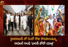 Congress Leader Rahul Gandhi's Bharat Jodo Yatra Continues 2nd Day in Hyderabad City, Bharat Jodo Yatra Rahul Gandhi, Rahul Gandhi Meeting in Necklace Road, Rahul Gandhi Addresses Corner Meeting, Mango News, Mango News Telugu, Rahul Gandhi Launches Congress Bharat Jodo Yatra, Rahul Gandhi Bharat Jodo Yatra, Rahul Gandhi Congress Bharat Jodo Yatra, Rahul Gandhi , Rajiv Gandhi, Priyanka Gandhi, Sonia Gandhi, Rahul Gandhi Latest News And Updates, Telangana Bharat Jodo Yatra