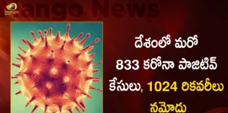 India Corona Updates : 833 New Positive Cases 8 Deaths Reported in the Last 24 Hours, India, India Covid-19, 8 Deaths Reported on India Nov 11th, 833 new Covid-19 cases In India, India Covid-19 Updates, India Covid-19 Live Updates, India Covid-19 Latest Updates, Coronavirus, Coronavirus Breaking News, Coronavirus Latest News, COVID-19, India Coronavirus, India Coronavirus Cases, India Coronavirus Deaths, India Coronavirus New Cases, India Coronavirus News, India New Positive Cases, Coronavirus, COVID-19, Covid-19 Updates in India, Mango News, Mango News Telugu