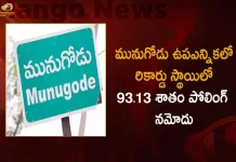 Munugode By-Poll Total Voting Percentage Reported at 93.13 percent in a Record Level, Munugode By-Poll 93.13% Voting,MLA's Meet CM KCR at Pragati Bhavan, Munugode Voting Percentage,Mango News,Mango News Telugu, TRS MLAs Purchasing Issue, TRS Party Munugode By-Poll, Munugode Bypoll Elections, Munugode Bypoll, CM KCR News And Live Updates, Telangna Congress Party, Telangna BJP Party, YSRTP , Munugode By Polls, Munugode Election Schedule Release, Munugode Election, Munugode Election Latest News And Updates