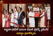 President Droupadi Murmu Presents National Florence Nightingale Awards-2021 to the Nursing Professionals,President Droupadi Murmu , National Florence Nightingale Awards-2021, Nursing Professionals, Mango News,Mango News Telugu,Nightingale Awards, Nightingale Awards 2022, Droupadi Murmu Presents National Florence ,Droupadi Murmu Latest News And Updates, Droupadi Murmu Nightingale Awards-2021, Nightingale Awards News