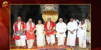 Union Water Resources Minister Gajendra Singh Shekhawat Visits Tirumala Temple Today,Tirumala Temple,Minister Gajendra Singh Shekhawat,Union Water Resources Minister,Mango News,Mango News Telugu,Tirumala Tirupati,Tirumala Tirupati Devasthanam,Tirumala Latest News And Updates,Tirupati News And Live Updates,Tirpati Lunar Eclipse,Lunar Eclipse,Ttd,Ttd Chairman,Ttd News And Updates,