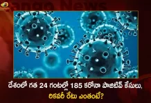 185 New Corona Positive Cases 190 Recoveries Reported in India in the Last 24 Hours,190 Recoveries Covid,Covid Last 24 Hours, 185 People Tested Positive,Coronavirus In India,Mango News,Mango News Telugu,Covid In India,Covid,Covid-19 India,Covid-19 Latest News And Updates,Covid-19 Updates,Covid India,India Covid,Covid News And Live Updates,Carona News,Carona Updates,Carona Updates,Cowaxin,Covid Vaccine,Covid Vaccine Updates And News,Covid Live Updates