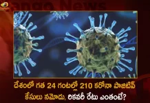 210 New Corona Positive Cases 390 Recoveries Reported in India in the Last 24 Hours,Covid 390 Recoveries,Covid Last 24 Hours, 210 People Tested Positive,Coronavirus In India,Mango News,Mango News Telugu,Covid In India,Covid,Covid-19 India,Covid-19 Latest News And Updates,Covid-19 Updates,Covid India,India Covid,Covid News And Live Updates,Carona News,Carona Updates,Carona Updates,Cowaxin,Covid Vaccine,Covid Vaccine Updates And News,Covid Live