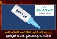 భారత్ బయోటెక్ నాసల్ కోవిడ్ వ్యాక్సిన్ ధరపై నిర్ణయం, ప్రభుత్వానికి రూ.325, ప్రైవేట్ ఆసుపత్రులకు రూ.800 Bharat Biotech Announces Price of Covid Nasal Vaccine, Vaccine Rs 800 Per Dose for Private Hospitals, Vaccine Rs 325 for Central State Govts, Mango News, Mango News Telugu, Bharat Biotech Vaccine, Bharat Biotech Covid Nasal Vaccine, Bharat Biotech Nasal Vaccine Cost, Bharat Bio Nasal Vaccine, Nasal Covid vaccine, Bharat Biotech announces vaccine price, Covid Nasal Vaccine Pricing Out