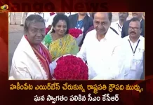 CM KCR Welcomes President Droupadi Murmu at Hakimpet Airbase Hyderabad,CM KCR Welcomes President Murmu,KCR Welcomes President Murmu,Droupadi Murmu at Hakimpet Airbase,Mango News,Mango News Telugu,President Droupadi Murmu,President Draupadi Murmu Speech,Mango News,Mango News Telugu,India’S President Droupadi Murmu,Droupadi Murmu Is India'S New President,Droupadi Murmu Is 15Th President,Droupadi Murmu Elected As India'S New President,Droupadi Murmu Takes Oath As 15Th President Of India,Droupadi Murmu Becomes India'S 15Th President,Droupadi Murmu Takes Oath As President Of India,India President Droupadi Murmu,Droupadi Murmu New President,President Of India Droupadi Murmu,Presidential Candidate Draupadi Murmu,India President 2022 Draupadi Murmu
