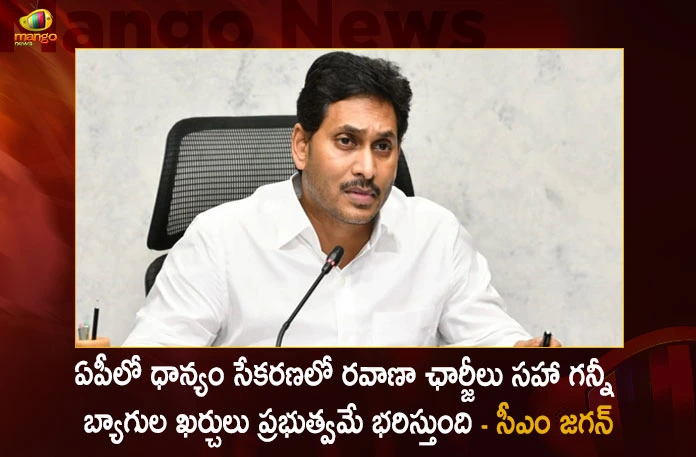 CM YS Jagan Held Review on Grain Collection and Kharif Crops in AP Today Gives Several Key Advises, CM YS Jagan Gives Several Key Advises, Review on Grain Collection and Kharif Crops in AP, Review on Kharif Crops in AP, Review on Grain Collection in AP, CM YS Jagan Held Review, CM YS Jagan Key Advises, AP CM YS Jagan Mohan Reddy, Grain Collection, AP Grain Collection News, AP Grain Collection Latest News, AP Grain Collection Live Updates, Mango News, Mango News Telugu