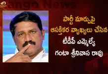 TDP MLA Ganta Srinivasa Rao Interesting Comments Over The Rumours of Changing Party,TDP MLA Ganta Srinivasa Rao,Ganta Srinivasa Rao Intresting Comments,MLA Ganta Srinivasa Rao Intresting Comments,Ganta Srinivasa Rao On Party Change,Mango News,Mango News Telugu,Ap Cm Ys Jagan Mohan Reddy,Tdp Party, Ysr Congress Party,Janasena Party,Andhra Pradesh,Ap Politics,Ap Political News And Updates,Ap Cm Jagan Srikakulam Tour,Jagan Tour Latest News And Updates,AP Latest News and Updates,Andhra Pradesh Politics News and Live Updates,Andhra Pradesh News,Andhra Pradesh Latest News,YSRTP Chief YS Sharmila