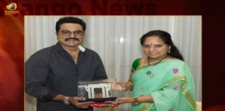 Actor Sarath Kumar Meets MLC Kalvakuntla Kavitha at her Residence in Hyderabad,Actor Sarath Kumar,MLC Kalvakuntla Kavitha,Sarath Kumar Meets MLC Kalvakuntla Kavitha,Mango News,Mango News Telugu,Sarath Kumar Latest News and Updates,Sarath Kumar Latest Movie Updates,CM KCR News And Live Updates, Telangna Congress Party, Telangna BJP Party, YSRTP,TRS Party, BRS Party, Telangana Latest News And Updates,Telangana Politics, Telangana Political News And Updates