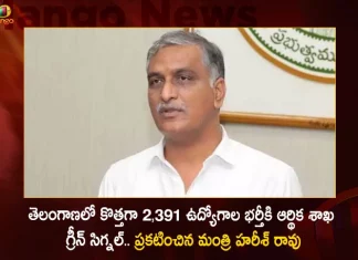 Minister Harish Rao Announces State Finance Department Gives Green Signal For 2391 Govt Posts in Telangana,Minister Harish Rao Announces,State Finance Department,Green Signal For 2391 Govt Posts,Govt Posts Telangana,Mango News,Mango News Telugu,Telangana Government,Telangana Govt Jobs 2023,Telangana Govt Jobs,Telangana Govt Jobs News And Live Updates,Telangana Govt Jobs Notification,Telangana Govt Jobs Notifications 2023,Telangana Govt Notifications 2023
