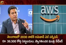 Minister KTR Welcomes Amazon Web Services For Enhancing Investment of Rs 36300 Cr by 2030 in Telangana,Minister KTR Welcomes,Amazon Web Services,Enhancing Investment,Investment of Rs 36300 Cr,Mango News,Mango News Telugu,Amazon Web Services in Telangana,Amazon Web Services in Telangana 2030,Telangana 2030,Telangana 2030 Amazon Web Services,Amazon Web Services,Amazon Web Services Latest News and Updates,Amazon Web Services News and Updates,AWS,AWS Latest News and Updates