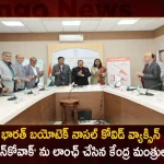 Union Health Minister Mansukh Mandaviya Unveiled First Intranasal COVID19 Vaccine iNNCOVACC Which Develops by Bharat Biotech,Union Health Minister Mansukh Mandaviya, Unveiled First Intranasal COVID19 Vaccine, iNNCOVACC,Which Develops by Bharat Biotech,Mango News,Mango News Telugu,Covid Last 24 Hours, People Tested Positive,Coronavirus In India,Covid In India,Covid,Covid-19 India,Covid-19 Latest News And Updates,Covid-19 Updates,Covid India,India Covid,Covid News And Live Updates,Carona News,Carona Updates,Carona Updates,Cowaxin,Covid Vaccine,Covid Vaccine Updates And News,Covid Live Updates
