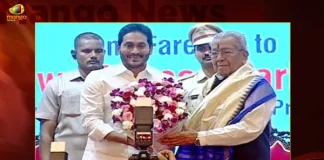 AP CM Jagan Participates The Farewell Meet of Governor Biswabhusan Harichandan at Vijayawada Today,CM YS Jagan Congratulates,Biswabhusan Harichandan, who has been Appointed,Governor of Chhattisgarh,Mango News,Mango News Telugu,TDP chief Chandrababu Naidu,AP CM YS Jagan Mohan Reddy , YS Jagan News And Live Updates, YSR Congress Party, Andhra Pradesh News And Updates, AP Politics, Janasena Party, TDP Party, YSRCP, Political News And Latest Updates,Andhra Pradesh Politics,Andhra Pradesh Political News,Andhra Pradesh,Chandrababu Naidu News and Updates,YSR Congress Party