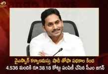 AP CM YS Jagan Released Rs 38.18 Crore To 4536 Beneficiaries Under YSR Kalyanamasthu and Shaadi Tohfa Schemes,CM YS Jagan,YSR Kalyanamasthu,Shaadi Tohfa Schemes,Mango News,Mango News Telugu,Tdp Chief Chandrababu Naidu,Ap Cm Ys Jagan Mohan Reddy,Ys Jagan News And Live Updates, Ysr Congress Party, Andhra Pradesh News And Updates, Ap Politics, Janasena Party, Tdp Party, Ysrcp, Political News And Latest Updates