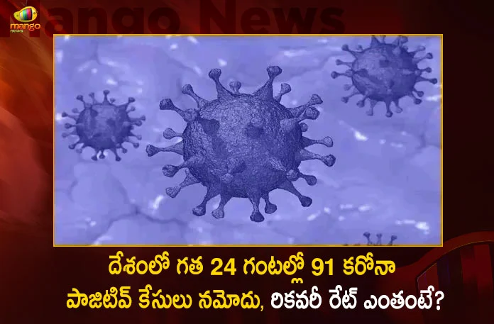 Corona in India: 91 New Positive Cases Reported and Active Cases Down to 1817,Covid Deaths,Covid Last 24 Hours, 91 People Tested Positive,Coronavirus In India,Mango News,Mango News Telugu,Covid In India,Covid,Covid-19 India,Covid-19 Latest News And Updates,Covid-19 Updates,Covid India,India Covid,Covid News And Live Updates,Carona News,Carona Updates,Carona Updates,Cowaxin,Covid Vaccine,Covid Vaccine Updates And News,Covid Live