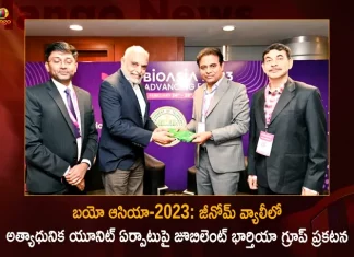 Minister Ktr At Bioasia 2023 Jubilant Bhartia Group Announced To Establish State Of The Art Facility In Genome Valley, Minister Ktr At Bioasia 2023, Jubilant Bhartia Group Announcement, State Of The Art Facility In Genome Valley, State Of The Art Facility Establishment, Mango News, Mango News Telugu,Bioasia 2023 Hyderabad,Asian Biotech Companies,Bio Asia International 2023,Bio Asia International Conference 2023,Bio Asia Pacific 2023,Bioasia 2023,Bioasia 2023 Agenda,Bioasia 2023 Date,Bioasia 2023 Hyderabad Dates,Bioasia 2023 India,Bioasia 2023 Location,Bioasia 2023 Registration,Bioasia 2023 Website,Honorable Minister Ktr,Ktr Family,Ktr Personal Secretary Name,Ktr Phone Number,Ktr Son,Ktr Wife,Minister Ktr Office Address,Minister Ktr Phone Number,Minister Ktr Tweet,Minister Ktr Twitter,Telangana Minister Ktr,Telangana Minister Ktr Phone Number,Telangana Minister Ktr Tweet,Trs Minister Ktr