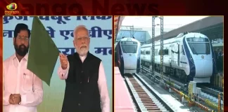 PM Modi Flags off Mumbai-Solapur and Mumbai-Sainagar Shirdi Vande Bharat Trains Today,New Vande Bharat Express Route,Vande Bharat Express Booking,Vande Bharat Express Route In Gujarat,Mango News,Mango News Telugu,Vande Bharat Express Ahmedabad To Mumbai,Vande Bharat Express Ticket Price,Vande Bharat Express Delhi To Katra,Vande Bharat Express Train Accident,Vande Bharat Express Train,Vande Bharat Express Chennai To Mysore,Vande Bharat Express Bangalore,New Vande Bharat Express,How Many Vande Bharat Express In India