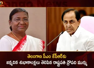 President Droupadi Murmu Today Called Telangana CM KCR over Phone to Extend Birthday Greetings,President Draupadi Murmu,Wished Telangana CM KCR,CM KCR Birthday,Mango News,Mango News Telugu,CM KCR 69th Birthday,Telangana CM KCR,CM KCR's Birthday,CM KCR's birthday tomorrow,Many service programs,BRS leaders across Telangana,CM KCR News And Live Updates, Telangna Congress Party, Telangna BJP Party, YSRTP,TRS Party, BRS Party, Telangana Latest News And Updates,Telangana Politics, Telangana Political News And Updates