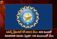ఉమెన్స్ ప్రీమియర్ లీగ్-2023 వేలం: 409 మందితో తుదిజాబితా విడుదల, ఫిబ్రవరి 13న ముంబయిలో వేలం Women’s Premier League-2023 Auction Final List Announced with 409 Players Auction at Mumbai on February 13th,Women’s Premier League-2023,Women’s Premier League,Women’s Premier League Auction,Mango News,Mango News Telugu,IPL-2023 Mini Auction, 714 Indian IPL Auction, 277 Foreign Players IPL Auction,Total 991 Players in IPL Mini Auction,IPL Mini Auction 2023,IPL Mini Auction,IPL Mini Auction Latest News and Updates,IPL Mini Auction News and Live Updates,Mango News,Mango News Telugu,IPL 2023 Player Auction,IPL Player Auction,IPL Player Auction 2023,IPL 2023,IPL News and Updates