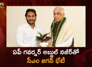 ఏపీ గవర్నర్ అబ్దుల్ నజీర్తో సీఎం జగన్ భేటీ.. పలు కీలక అంశాలపై గంటకు పైగా చర్చ AP CM YS Jagan Meets Governor Abdul Nazeer at Raj Bhavan To Discuss State Issues,AP CM YS Jagan Meets Governor,Governor Abdul Nazeer at Raj Bhavan,AP CM YS Jagan To Discuss State Issues,Mango News,Mango News Telugu,CM YS Jagan Meets Governor Abdul Nazeer,Jagan Pays Courtesy Visit To Governor, AP CM YS Jagan Latest News,AP CM YS Jagan Latest Updates,Governor Abdul Nazeer Latest News,Governor Abdul Nazeer Latest Updates,AP Latest Political News,Andhra Pradesh Latest News,Andhra Pradesh News,Andhra Pradesh News and Live Updates