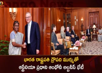 Australia Prime Minister Anthony Albanese Called on President Droupadi Murmu at Rashtrapati Bhavan Today,Australia Prime Minister Anthony Albanese,President Droupadi Murmu,Rashtrapati Bhavan Today,Anthony Albanese Called on Droupadi Murmu,Mango News,Mango News Telugu,Australia PM Albanese calls on President Murmu,Australian PM calls on Prez Droupadi Murmu,Prime Minister of Australia,Australian PM India Visit Live,Droupadi Murmu at RashtrAPati Bhavan,India President Droupadi Murmu,President Of India Droupadi Murmu,President Draupadi Murmu Speech,Latest Indian Political News,National Political News