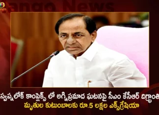 స్వప్నలోక్ కాంప్లెక్స్ లో అగ్నిప్రమాద ఘటనపై సీఎం కేసీఆర్ దిగ్భ్రాంతి, మృతుల కుటుంబాలకు రూ.5 లక్షల ఎక్స్గ్రేషియా CM KCR Expressed Shock Over Blaze Mishap at Secunderabad Swapnalok Complex Ex-gratia for Rs 5 Lakh Each Deceased,CM KCR Expressed Shock Over Blaze Mishap,Blaze Mishap at Secunderabad,Secunderabad Swapnalok Complex Blaze Mishap,CM KCR Ex-gratia For Rs 5 Lakh Each Deceased,Swapnalok Complex Blaze Mishap Ex-gratia,Mango News,Mango News Telugu,Secunderabad fire Accident,Massive Fire Mashup at Swapnalok Complex,Swapnalok Complex Secunderabad,Four Women Lost Lives in Massive Fire Mashup,Secunderabad Fire Mashup News Today,Secunderabad Swapnalok Complex Live News,Secunderabad Fire Accident Live News,Secunderabad Fire Accident Live Updates,CM KCR Secunderabad Ex-gratia News,CM KCR Latest Updates
