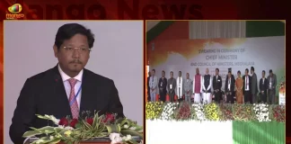 Conrad Sangma Takes Oath as Meghalaya CM for the 2nd Consecutive Term PM Modi Attends,Conrad Sangma Takes Oath as Meghalaya CM,Conrad Sangma 2nd Consecutive Term, PM Modi Attends Cermony,Mango News,Mango News Telugu,Meghalaya CM,Meghalaya CM Conrad Sangma,Meghalaya CM Conrad Sangma 2nd Consecutive Term,Meghalaya Chief Minister Conrad Sangma,Meghalaya CM Conrad Sangma Oath Cermony,Meghalaya CM Conrad Sangma Latest News,Indian Prime Minister Narendra Modi