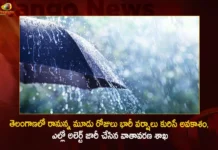 Hyderabad IMD Predicts Heavy Rains For Next Three Days and Issues Yellow Alert in Telangana,Hyderabad IMD Predicts Heavy Rains,Hyderabad Heavy Rains For Next Three Days,Hyderabad IMD Issues Yellow Alert,Yellow Alert in Telangana,Mango News,Mango News Telugu,Telangana likely to receive rains for 3 days,Heavy Rain Forecast News,Hyderabad Rains Latest Updates,IMD predicts Latest News,Hyderabad IMD predicts News Today,Hyderabad Heavy Rains Latest News and Updates