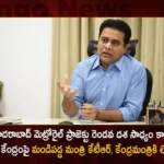 Minister KTR Writes to Centre over Hyderabad Metro phase 2 Says Its a Pure Discrimination Against Telangana,Minister KTR Writes to Centre,Minister KTR over Hyderabad Metro phase 2,Its a Pure Discrimination Against Telangana,Hyderabad Metro phase 2,Mango News,Mango News Telugu,KTR writes to Centre alleging discrimination,KTR hits out at Centre for rejecting,Cities with less traffic were sanctioned metro,Rejection of Hyderabad,KTR calls Centres rejection of Metro Rail,Centre rejecting Hyd Metro P-II proposal,Hyderabad News,Telangana News Live,Minister KTR Latest News
