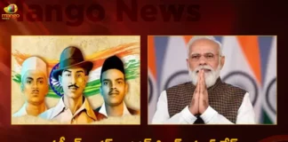 PM Modi Paid Tributes To Bhagat Singh Sukhdev And Rajguru On The Occasion Of The Shaheed Diwas Today,PM Modi Paid Tributes To Bhagat Singh,PM Modi On The Occasion Of The Shaheed Diwas,Shaheed Diwas Today,Tributes To Sukhdev And Rajguru,Mango News,Mango News Telugu,PM Modi HM Amit Shah Pay Tribute To Freedom Fighters,Shaheed Diwas 2023,PM Modi Pays Tributes To Freedom Fighters,Indian Prime Minister Narendra Modi,Narendra Modi Latest News And Updates,Leaders Pay Tributes On Shaheed Diwas