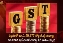 Rs 149577 Cr Gst Revenue Collected In February 2023 12 Percent Higher Than Same Month Of Last Year,Rs 149577 Cr Gst Revenue Collected,Gst Revenue In February 2023,12 Percent Higher Than Last Year,Mango News,Mango News Telugu,Indian Prime Minister Narendra Modi,Indian Pm Narendra Modi,Narendra Modi,Pm Narendra Modi, Narendra Modi Latest News And Updates, Modi Twitter Live Updates,Union Minister Amit Shah,Union Minister Rajnath Singh,Union Minister Nithin Gadkari,Union Minister Nirmala Sitharaman,National Politics, Indian Politics, Indian Political News, National Political News, Latest Indian Political News,Bjp Party, Brs Party, Aap Party,Delhi Cm Kejriwal,National Political Parties,Indian Political News Live Updates,Central Welfare Schemes, Pm Kisaan Yojana