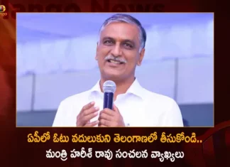 తెలంగాణ అభివృద్ధి కోసం శ్రమించే ప్రతి ఒక్కరూ మా బిడ్డలే, ఏపీలో ఓటు వదులుకుని ఇక్కడ తీసుకోండి – మంత్రి హరీశ్ రావు Minister Harish Rao Sensational Comments on The Present Situations in AP,Minister Harish Rao Sensational Comments,Harish Rao Comments on The Present Situations,Present Situations in AP,Mango News,Mango News Telugu,Minister Harish Rao,Minister Harish Rao Makes Sensational Comments,Minister Harish Rao Latest News and Updates,Minister Harish Rao Live News,Minister Harish Rao News Today,Andhra Pradesh News,Andhra Pradesh News and Live Updates,Andhra Pradesh Politics,Minister Harish Rao Sensational Comments News Today