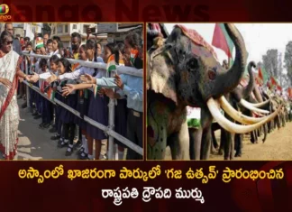 అస్సాం పర్యటనలో రాష్ట్రపతి ద్రౌపది ముర్ము.. ఖాజిరంగా పార్కులో ‘గజ ఉత్సవ్’ ప్రారంభం President Droupadi Murmu Inaugurates Two-Day Gaj Utsav at Kaziranga National Park in Assam,President Droupadi Murmu Inaugurates Two-Day Gaj Utsav,Two-Day Gaj Utsav at Kaziranga National Park,Two-Day Gaj Utsav in Assam,Mango News,Mango News Telgu,President Droupadi Murmu Latest News,President Murmu's 2nd day in Assam,Gaj Utsav 2023,Gaj Utsav 2023 Latest News,Prez Murmu Takes Jeep Safari,President takes jeep safari inside Kaziranga,Gaj Utsav at Kaziranga Live News