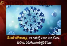 Corona Updates India Reports 2961 New Covid-19 Infections in Last 24 Hrs Active Cases Dip To 30041,Corona Updates India Reports 2961 New Covid-19 Cases,Covid-19,Coronavirus,Mango News,Mango News Telugu,India Reports 2961 New Covid-19 Infections in Last 24 Hrs,Corona Updates India,Corona Updates,Covid-19 Updates,Covid-19 Latest News,Coronavirus Live Updates,Corona,India Covid-19,India COVID,India Coronavirus,COVID-19 in India,India Covid-19 Cases,India Coronavirus Cases,India Covid-19 New Cases,India Coronavirus New Cases,India Reports 2961 New Covid-19 Cases,India Coronavirus Live Updates,Coronavirus Live Updates,India Active Cases