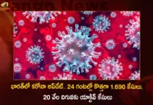 India Corona Updates Union Health Ministry Reports 1690 New Covid-19 Positives and 19613 Active Cases in Last 24 Hrs,Covid-19,Coronavirus,Covid-19 Updates,Corona Updates,India Reports 1690 New Covid 19 Infections,Covid 19 Infections in Last 24 Hrs,Corona Active Cases Dip To 19613,Mango News,Mango News Telugu,Corona Updates India,Corona Updates,Covid-19 Latest News,Coronavirus Live Updates,Corona,India Covid-19,India COVID,Coronavirus Outbreak in India,India Coronavirus,COVID-19 in India,India Covid-19 Cases,India Coronavirus Cases,India Covid-19 New Cases,India Coronavirus New Cases