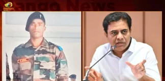 Minister KTR Pays Tribute To Army Jawan Anil From Telangana Who Lost Life in Helicopter Crash at Jammu and Kashmir,Minister KTR Pays Tribute To Army Jawan Anil,Tribute To Army Jawan Anil From Telangana,Helicopter Crash at Jammu and Kashmir,Mango News,Mango News Telugu,Lost Life in Helicopter Crash at Jammu and Kashmir,Army chopper crashes in Kishtwar,Telangana jawan Anil dies in Jammu and Kashmir,Telangana Jawan Anil Latest News And Updates,Telangana Jawan Anil