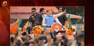 PM Modi Holds 26 km Long Mega Road Show Today in Bengaluru During Elections Campaign in Karnataka,PM Modi Holds 26 km Long Mega Road Show,26 km Long Mega Road Show Today in Bengaluru,Elections Campaign in Karnataka,Mango News,Mango News Telugu,PM Modi Holds Elections Campaign in Karnataka,Karnataka Elections 2023 Live Updates,Karnataka Elections Latest News And Updates,PM Modi Latest News And Updates,Bengaluru Latest News And Updates,26 km Long Mega Road Show In Bengaluru,PM Modi Election Campaign In Karnataka