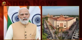 PM Modi To Inaugurate New Parliament Building Today Will Dedicate to The Nation,PM Modi To Inaugurate New Parliament,New Parliament Building Today,New Parliament Will Dedicate to The Nation,Mango News,Mango News Telugu,PM Modi Latest News and Updates,New Parliament Building Latest News,New Parliament Opening Ceremony Latest News,New Parliament Opening Ceremony Latest Updates,Parliament Building Boycott Latest News