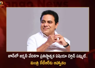 Telangana IT Minister KTR Invited For The Asia-Berlin Summit-2023 to be Held in Germany on June 12-15,KTR Invited For The Asia-Berlin Summit-2023,Asia-Berlin Summit-2023 to be Held in Germany,Asia-Berlin Summit-2023 In Germany,Mango News,Mango News Telugu,Asia-Berlin in Germany on June 12-15,Telangana IT Minister KTR Invited For The Asia-Berlin,The Asia-Berlin Summit-2023,KTR gets invite to AsiaBerlin Summit,Asia-Berlin Latest News And Updates,IT Minister KTR Latest News And Updates,Summit 2023 Latest News And Updates