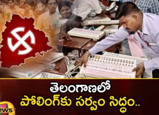 Everything is ready for polling in Telangana,Everything is ready for polling,polling in Telangana,Everything is ready,Telangana Election, ready for polling, polling in Telangana, votes,assembly seat, BJP,BRS, Congress,Mango News,Mango News Telugu,All Arrangements Done For Polling,Telangana Ready For Polls,TS Elections,Telangana Election,Telangana Elections Latest News,Telangana Elections Latest Updates,Telangana Polling Latest News,Telangana Polling Latest Updates