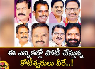 These are the millionaires who are contesting in this election,These are the millionaires,who are contesting in this election,millionaires who are contesting,Election contesting,millionaires are contesting ,election,Mango News,Mango News Telugu, BRS candidates,Telangana Assembly Elections 2023,BRS, Congress, Bjp,BRS candidates Latest News,BRS candidates Latest Updates,Telangana Assembly Elections Latest News,Telangana Assembly Elections Latest Updates