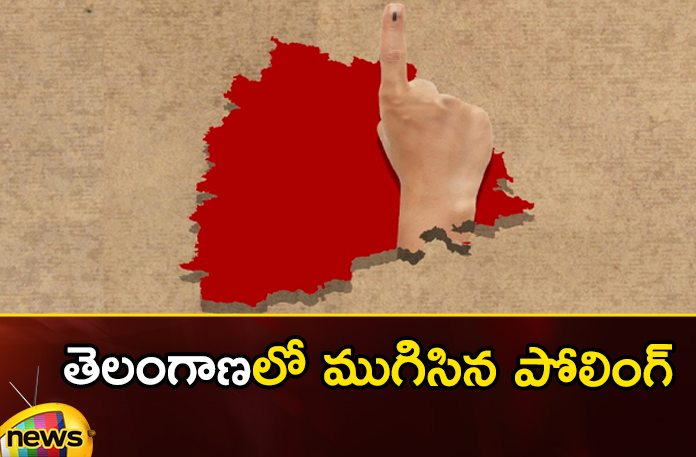 Polling is over in Telangana,Polling is over,Polling in Telangana, telangana polling , elections , brs , congress , bjp , results , telangana elections,Mango News,Mango News Telugu,Assembly Elections 2023 highlights,Telangana Politics,Telangana Assembly polls,Telangana Elections 2023,Telangana Elections Latest News,Telangana Elections Latest Updates,Telangana Polling Latest News