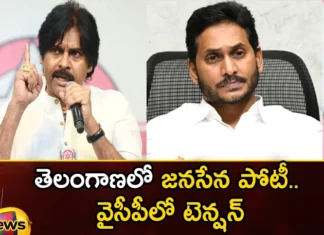 Jana Sena contest in Telangana Tension in YCP,Jana Sena contest in Telangana,Tension in YCP,Jana Sena contest,Telangana assembly elections , pawan kalyan , CM Jagan , Jana Sena Party , AP state elections,Mango News,Mango News Telugu,Jana Sena contest News Today,Telangana Political News And Updates,Telangana assembly elections Latest News,Telangana assembly elections Latest Updates,AP state elections Latest Updates,AP state elections Live News