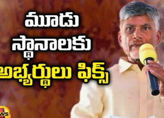 Chandrababu Announced Candidates for Three key Positions, Three key Positions, Chandrababu Announced Candidates, Candidates Announced, TDP, Chandrababu Naidu, AP Elections, TDP Candidates, Latest Chandrababu Candidates Announced News, TDP Candidates Announced, YS Jagan, Andra Pradesh, Political News, Assembly Elections, Mango News, Mango News Telugu