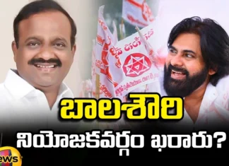 Balashauri Will Contest From That Position, Balashauri Will Contest, Balashauri, Janasena, Pawan Kalyan, AP Politics, Latest Balashauri News, MP Balashauri News, Balashauri Political News, YCP News, YS Jagan, Andra Pradesh, Political News, Assembly Elections, Mango News, Mango News
