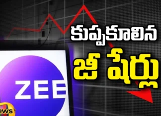 Big Shock for Zee Entertainment Shares Fell Heavily, Big Shock for Zee Entertainment, Shares Fell Heavily, Zee Entertainment Shares Fell Heavily, Zee Entertainment, ZEE, Sony India, ZEE Shares, Zee Stock Update, Latest Zee Entertainment Shares News, Zee Shares Downfall, Share Market, Indian Stock Market, Mango News, Mango News Telugu